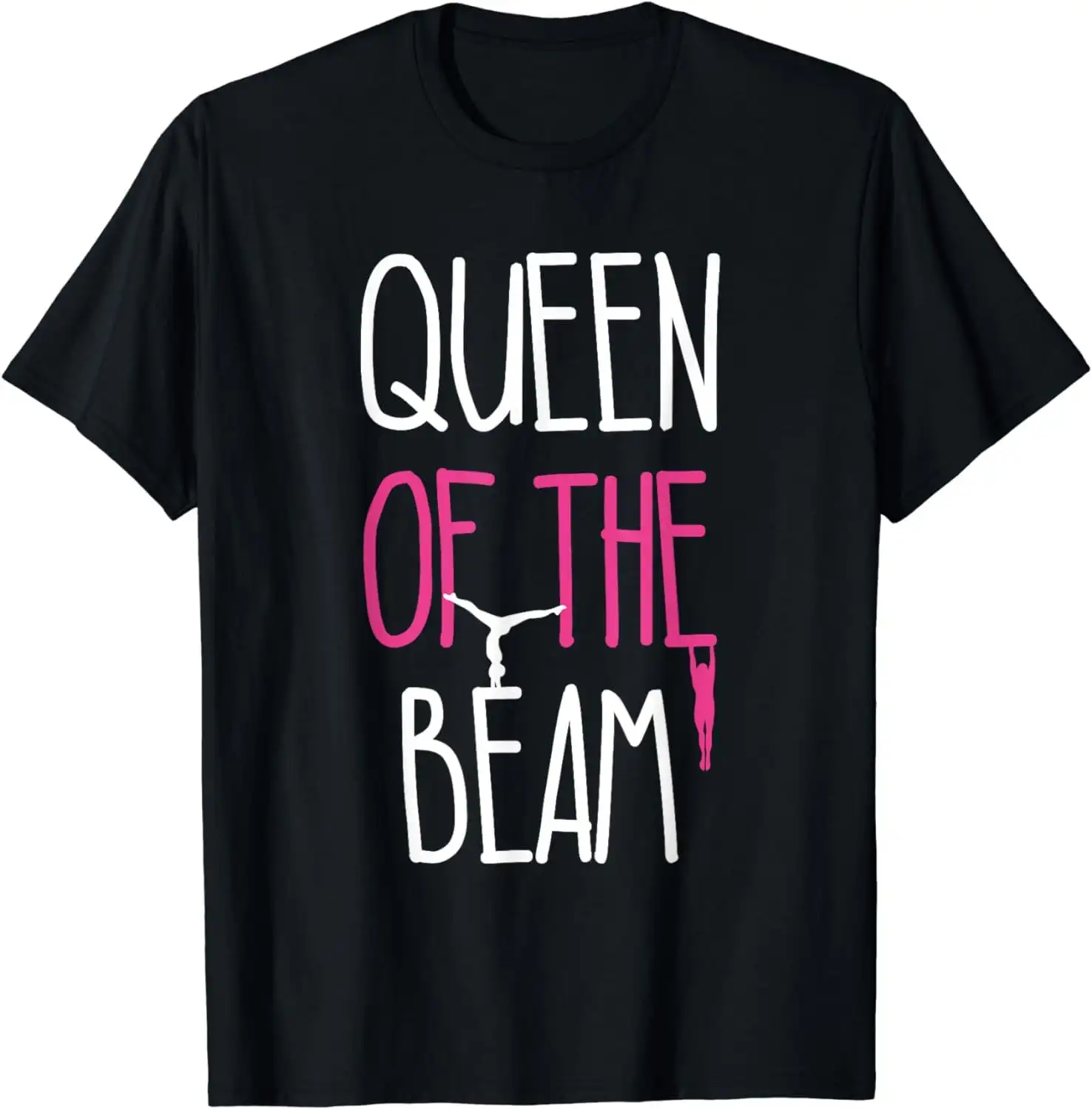 

Гимнастическая футболка для девочек с надписью «Queen of the Beam», 52808