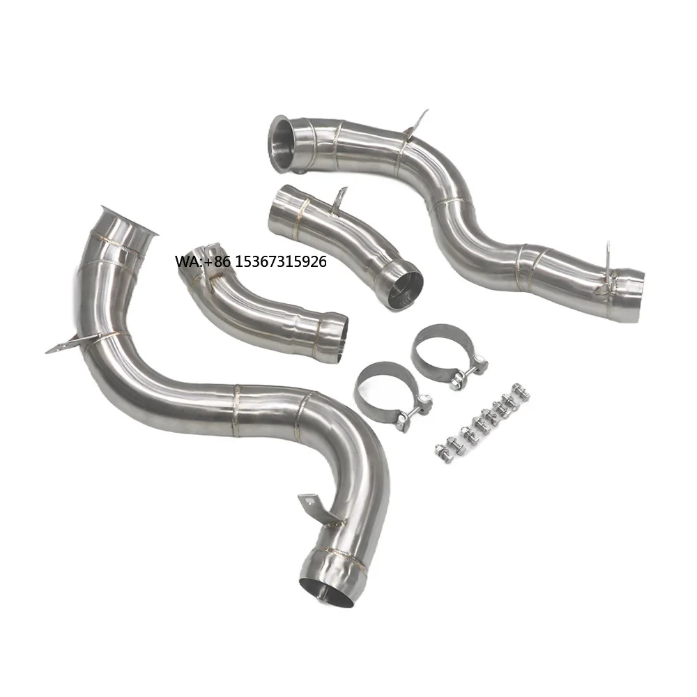 

2018-2022 Exhaust straight Header Downpipe M177 4.0T 304 Stainless Steel Exhaust Downpipe