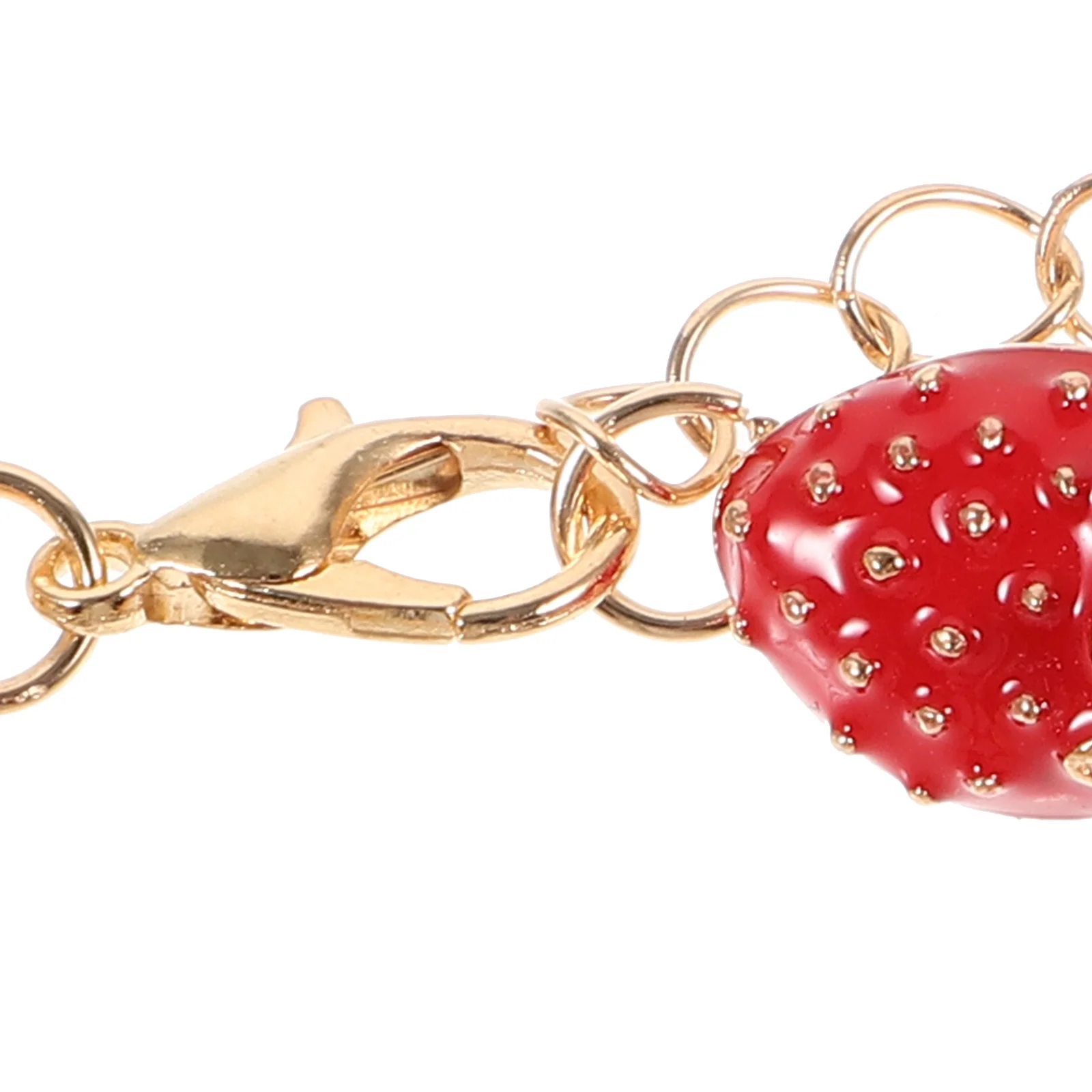 

Strawberry Bracelet for Women Cute Fruit Jewelry Stylish Metal Bracelet Gift for Girlfriend Fashion Lover Accessories for Teens