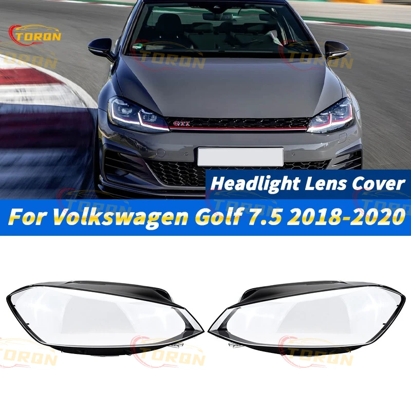 

For Volkswagen VW Golf 7.5 2018 2019 2020 Car Headlight Cover cap Headlamp Shade Head Lamp headlight lamp cover car accessories
