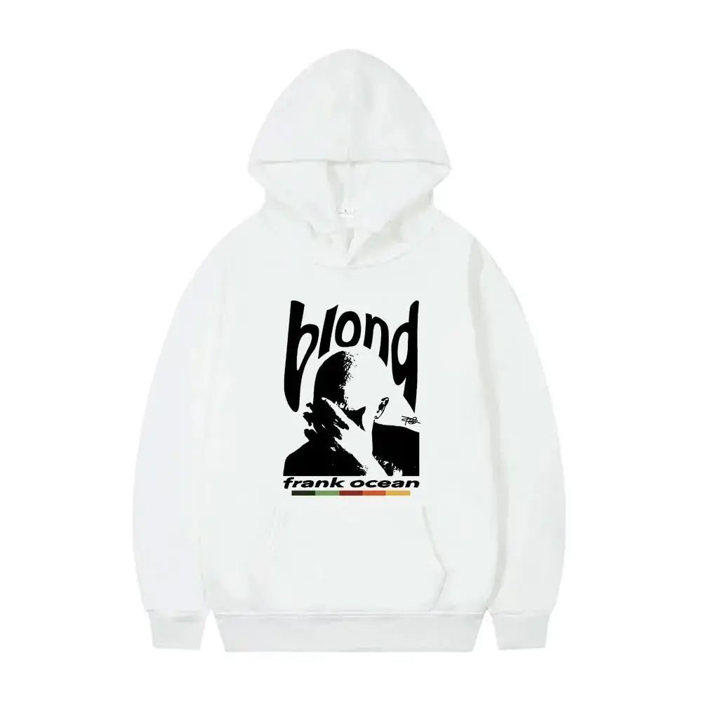 

Rapper Frank Vintage Print Hoodie Ocean Hip Hop Trendy Sweatshirt Blond Fashion Oversized Hoodies Men's Casual Fleece Pullover