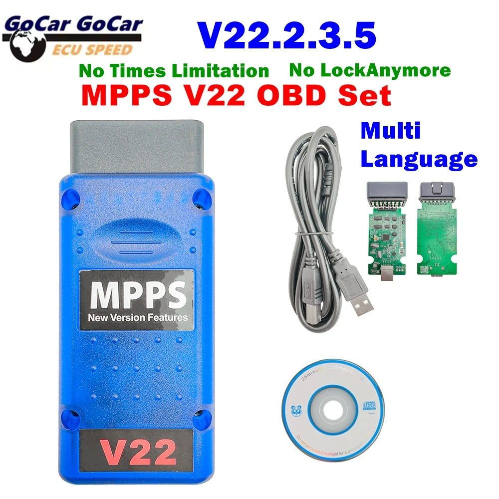 

MPPS V22 Programming Tool ECU Chip Tuning Tool Diagnostic Tool MPPS V22 For EDC15 EDC16 EDC17 Multi-LanguageSuper practical