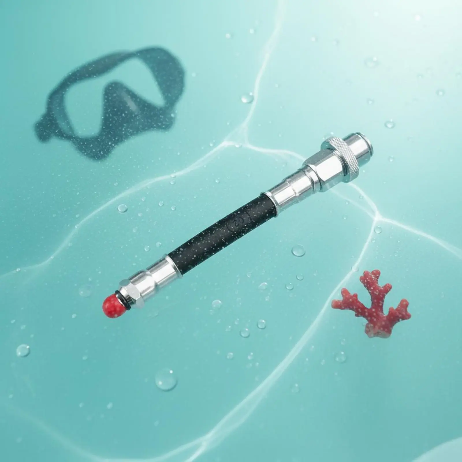 

Drysuit Inflator Hose Adapter Single-Hand Function Underwater BCD Quick Disconnect Hose for Advanced Divers