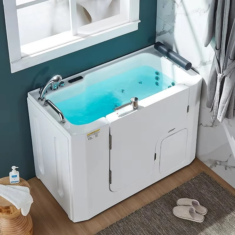 Design Bath Freestanding Tub Modern White 1 Piece Acrylic Massage Hotel Hydromassage Bathtub