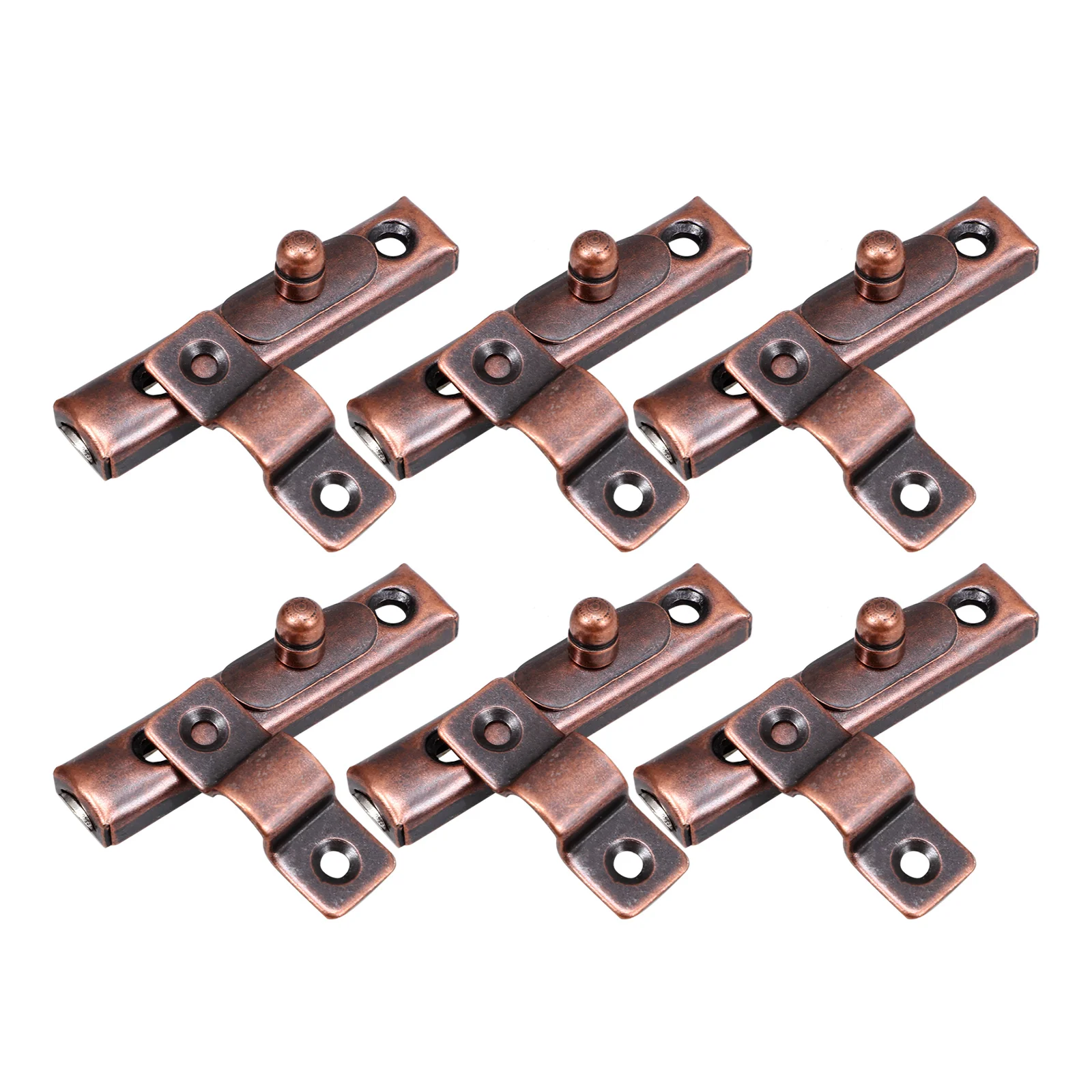 

6 set Wardrobe Latch Stainless Steel Butterfly Door Bolt Latch Type Cabinet Locks Slide Bolts Cupboard Furniture Hardware