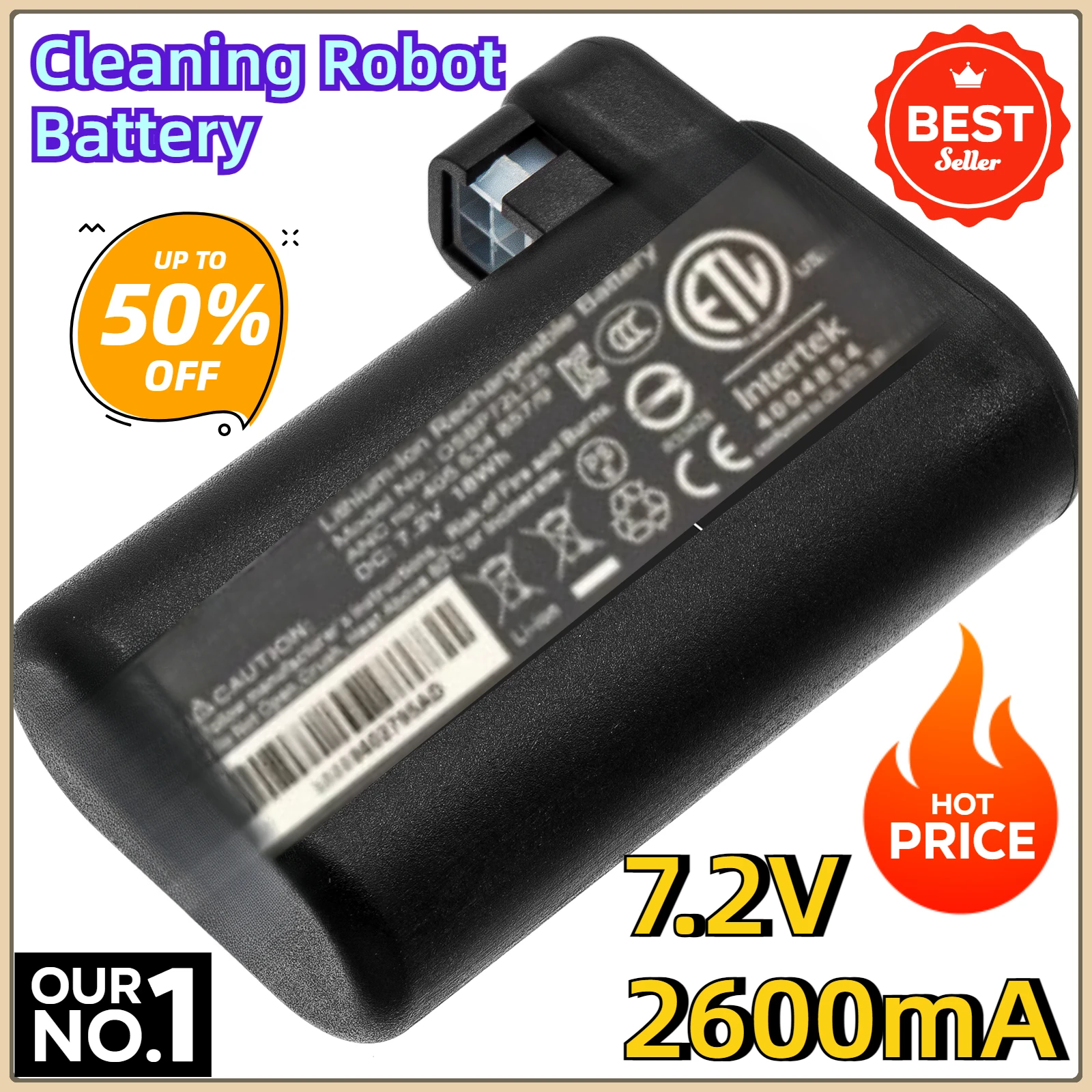 

Replacement Battery 2pcs for Electrolux PI91-5BSM PI91-5MBM PI91-5SGM PI91-5SSM PI92-4ANM PI92-4STN OSBP72LI25 7.2V 2600mA