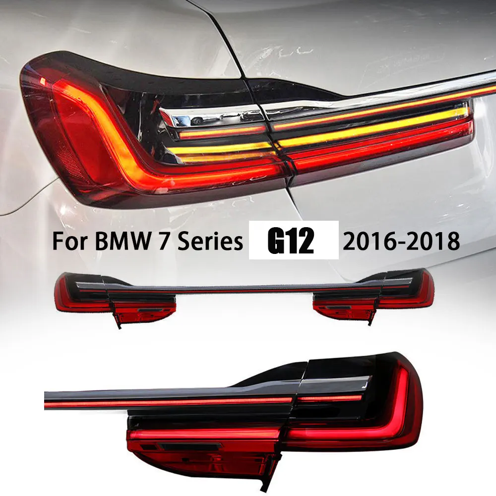 Tail Light with headlamp For BMW 7 series G11 G12 F01 F02 E38 1998-2018 LED Lights Car Accessories 740 730 735 Taillights