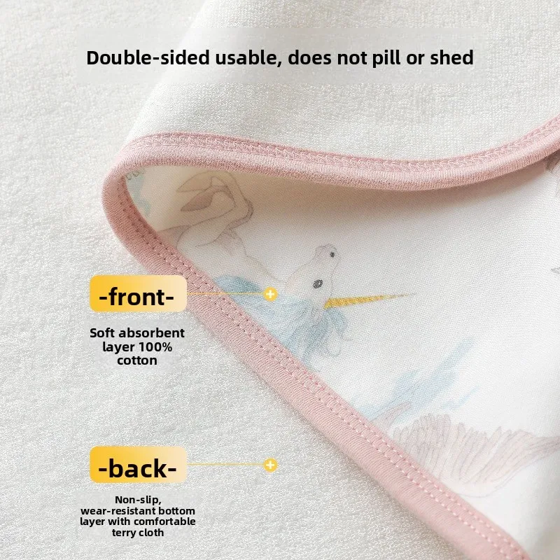 وسادة حفاضات مقاومة للماء للأطفال قابلة للغسل في الغسالة 100% قطن وسادة حفاضات لحديثي الولادة لفصل الصيف #2