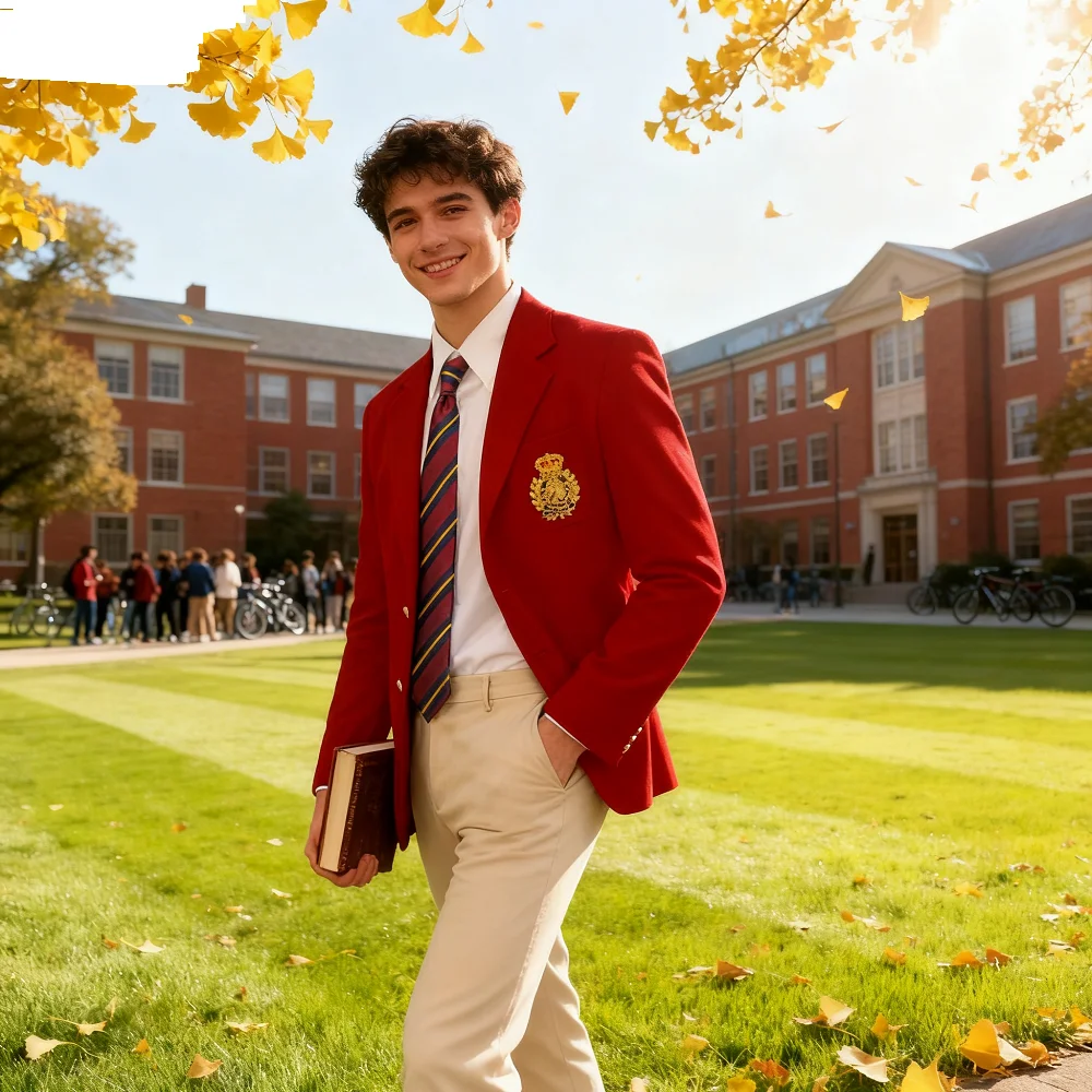 

Solid Men's Formal Blazer Unique Peak Lapel Single Breasted Tuxedo Jacket for Wedding Business Casual Male Fashion