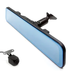 ANSHILONG 2K 12 Inch FULL TOUCH SCREE Car Mirror Dash Cam DVR Stream Media Rear View Monitor with Special Bracket Mount