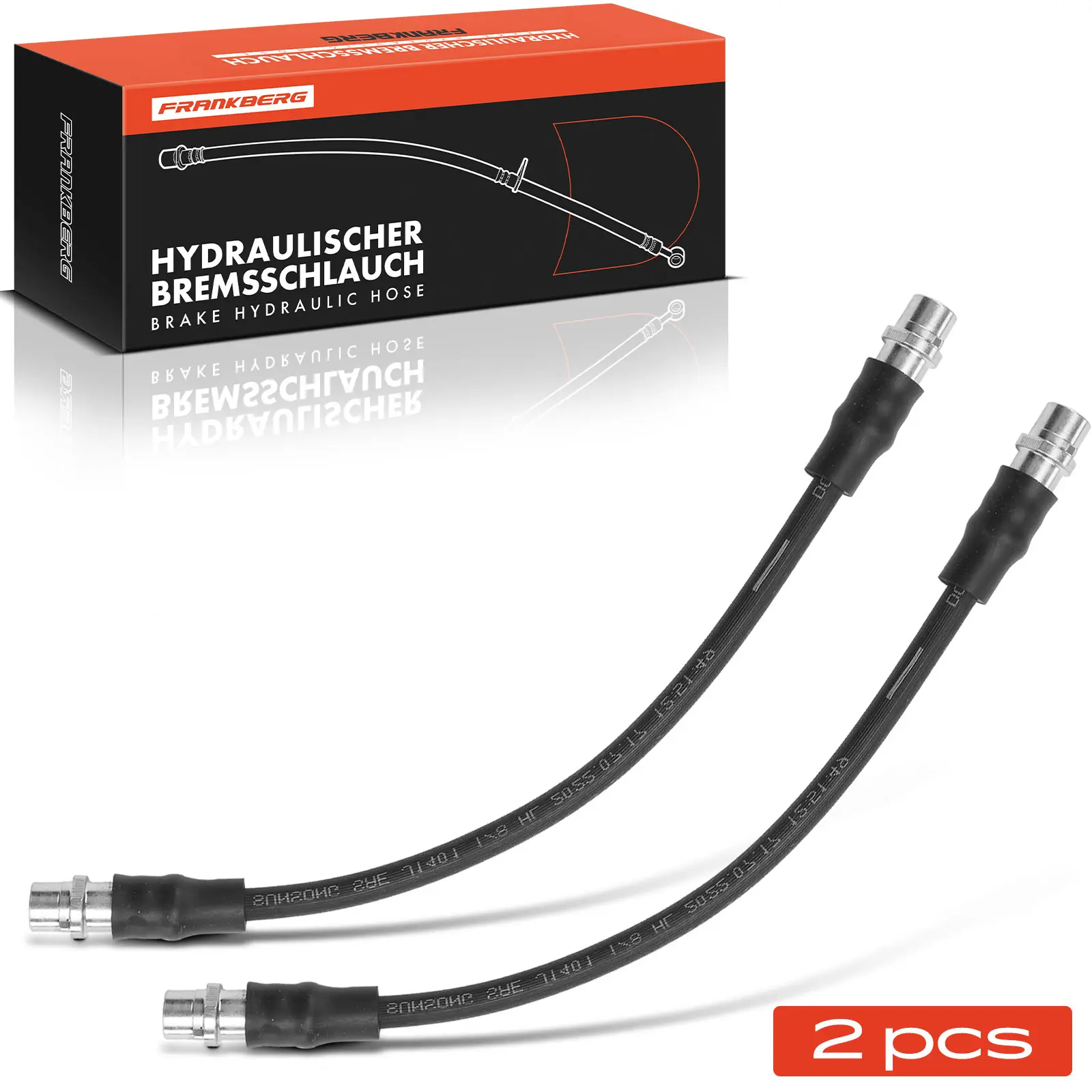 Frankberg 2x Bremsschlauch Bremsschläuche Vorderachse Links oder Rechts für VW Passat 3B Audi A4 A6 Skoda Superb I 8D0611707D