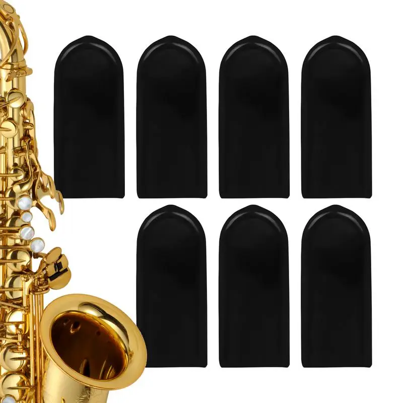 Saxophone Palm Key Pads Cushions 7-Piece Saxophone Thumb Pads Alto Sax Accessories Soft Sax Finger Supports Instruments