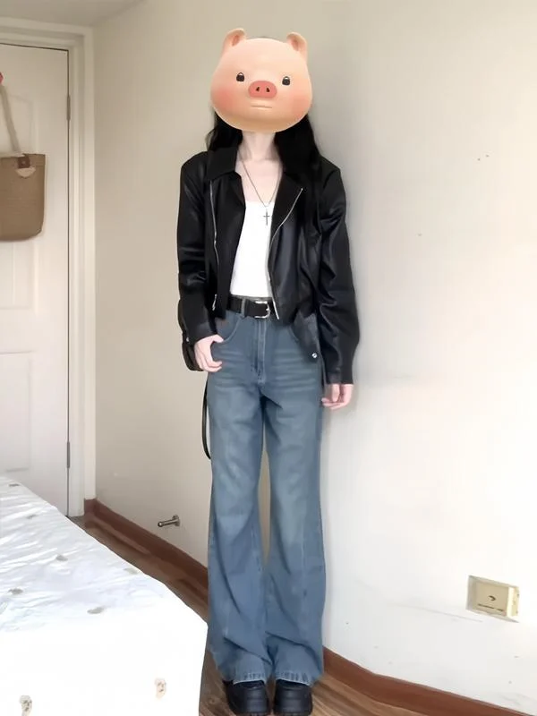 سترات راكبي الدراجات النارية سترة نسائية مبطنة للربيع مبطنة بالقطن من القماش مريحة وصديقة للبشرة مناسبة للترفيه والهالوين متينة