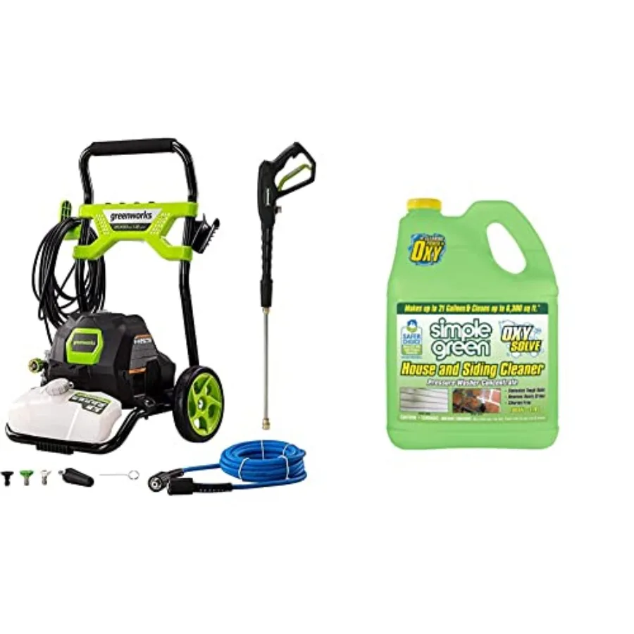

2000 PSI 1.2 GPM Pressure Washer GPW2003 Oxy Solve House and Siding Pressure Washer Cleaner Mildew Remover for Vinyl Aluminum