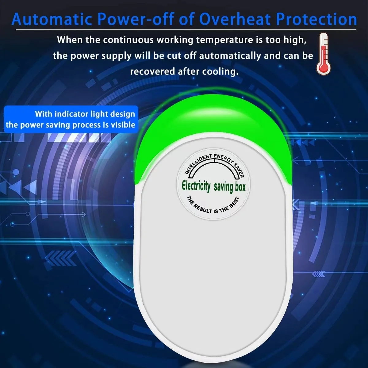 Pro Power Save Electricity Saving Box 90V-250V Home Office Electricity Energy Saver US/EU/UK Plug Stable Voltage Power Saver