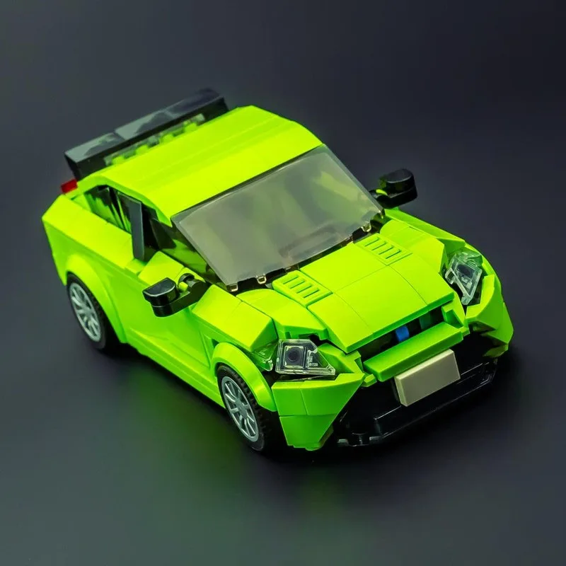 

MOC-267224 City New Green Sports Supercar Building Block Model 440 Pieces, Boys' and Kids' Birthday Christmas Toy Gift