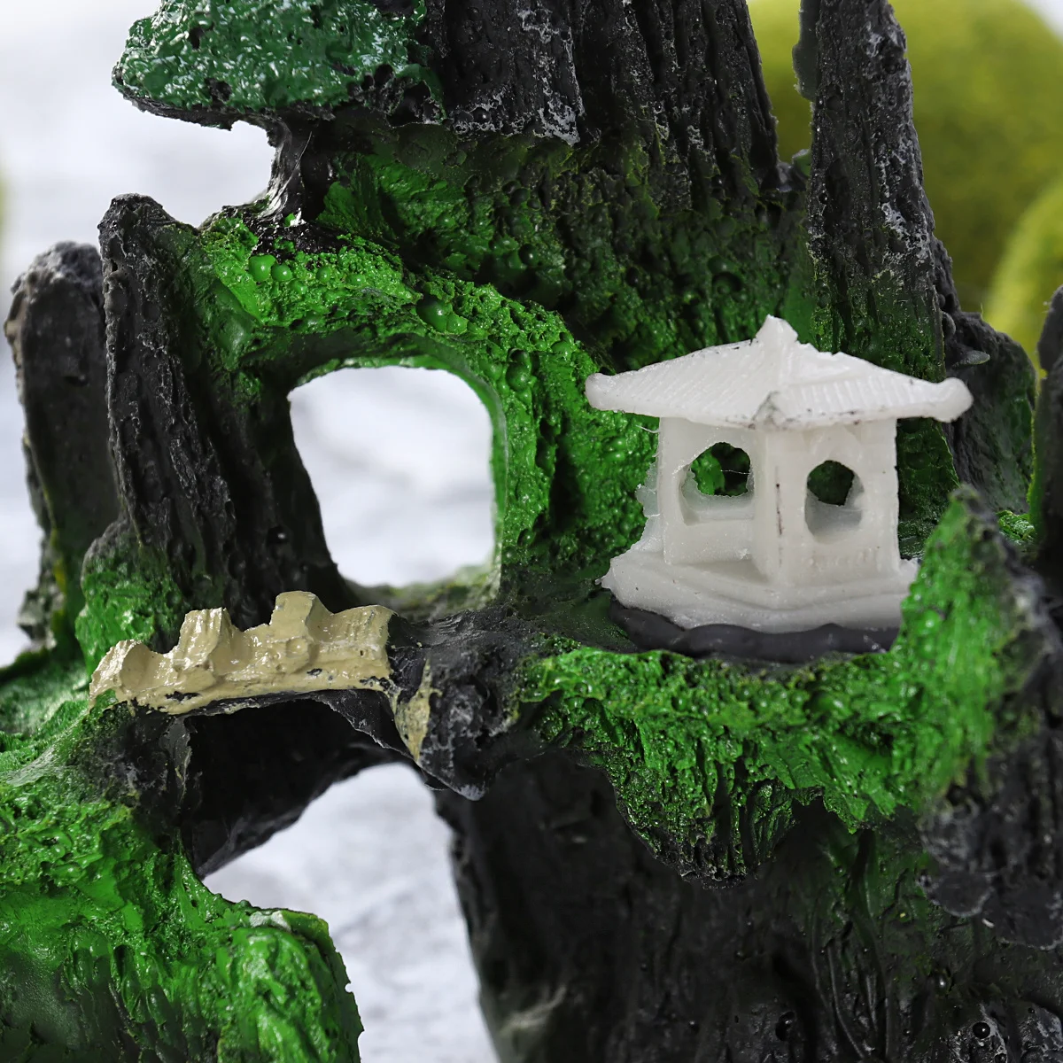 

Resin Aquarium Fake Mountain Decor Artificial Rockery Landscape for Fish Tank Natural Scenery Ornament Accessories