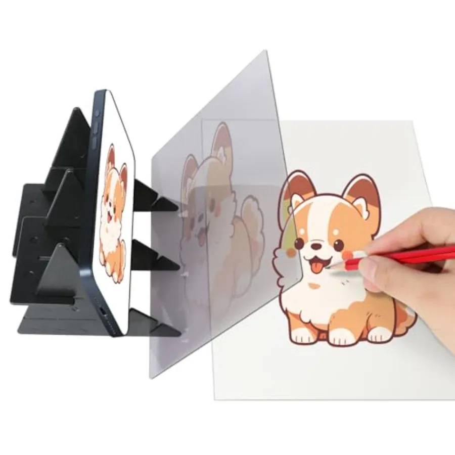 

Optical Drawing Board Portable Optical Tracing Board Image Tracing Board Projector Light Copy Pad Easy Tracing Sketching Tool f