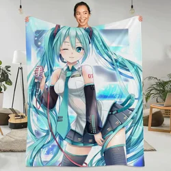 Hatsune M-Miku Fluffy Soft Blankets for Decorative Sofa Blanket Beach Towel Luxury Bedding Home Interior Knitted Plaid Bed Throw