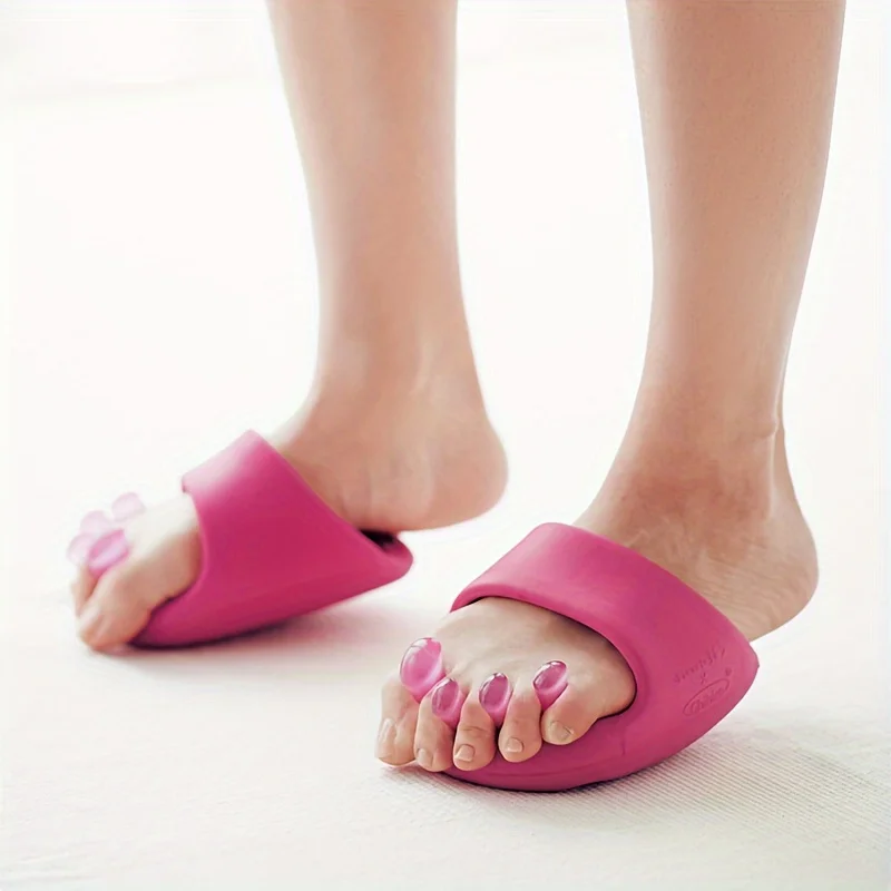

Arch Support Slippers: Yoga Toe Separator, Plantar Fasciitis Relief & Flat Foot Correction, Anti-Slip Women's Wellness