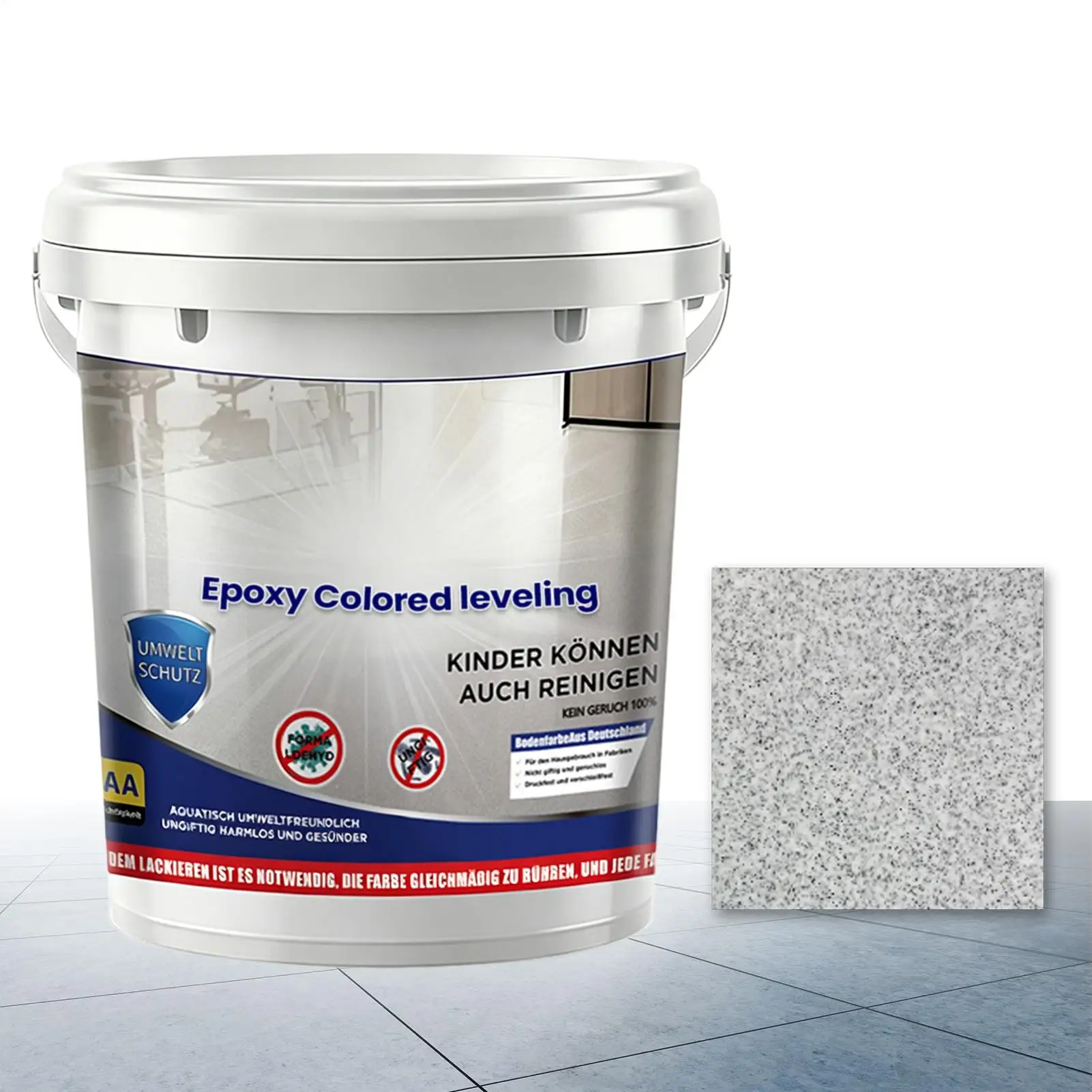 Epoxy Colored Sand Self Leveling Floor Paint Quick Drying HighGloss SelfLeveling Coating Long-lasting Protection Wear Resist