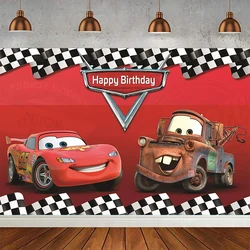 Disney Cars Backdrop McQueen Birthday Party Supplies Background Boys Girls Birthday Party Baby Shower Cake Table Decorations