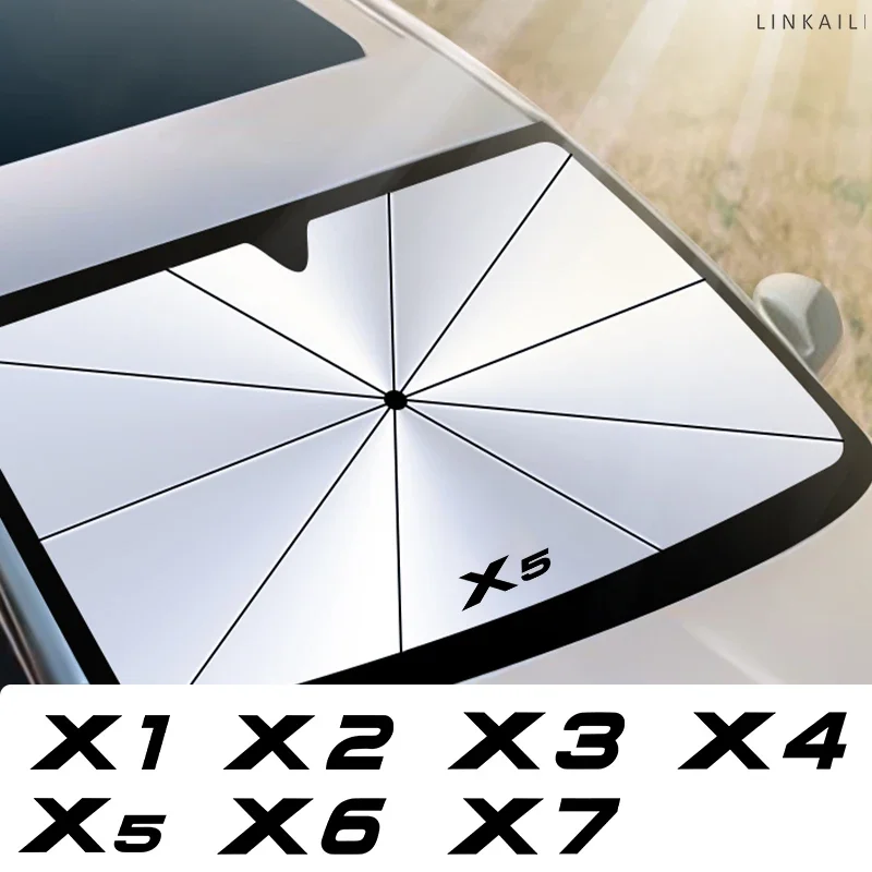

Car front windshield foldable sunshade for BMW X3 X1 X2 X4 X6 car UV sunshade car visor