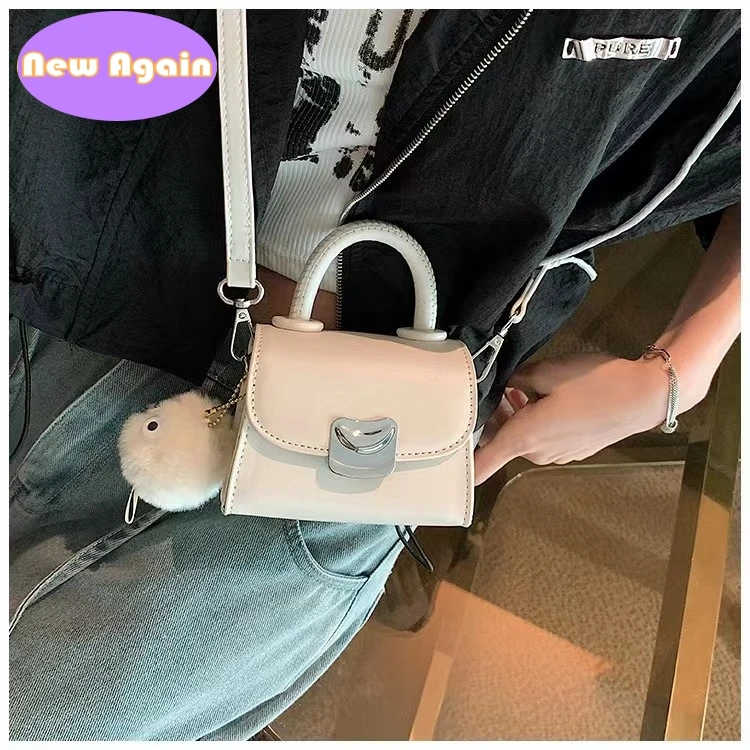 Children's Small popular hand bags girls 2024 summer new fashion totes crossbody bag Womans simple lipstick purse handbags NA039