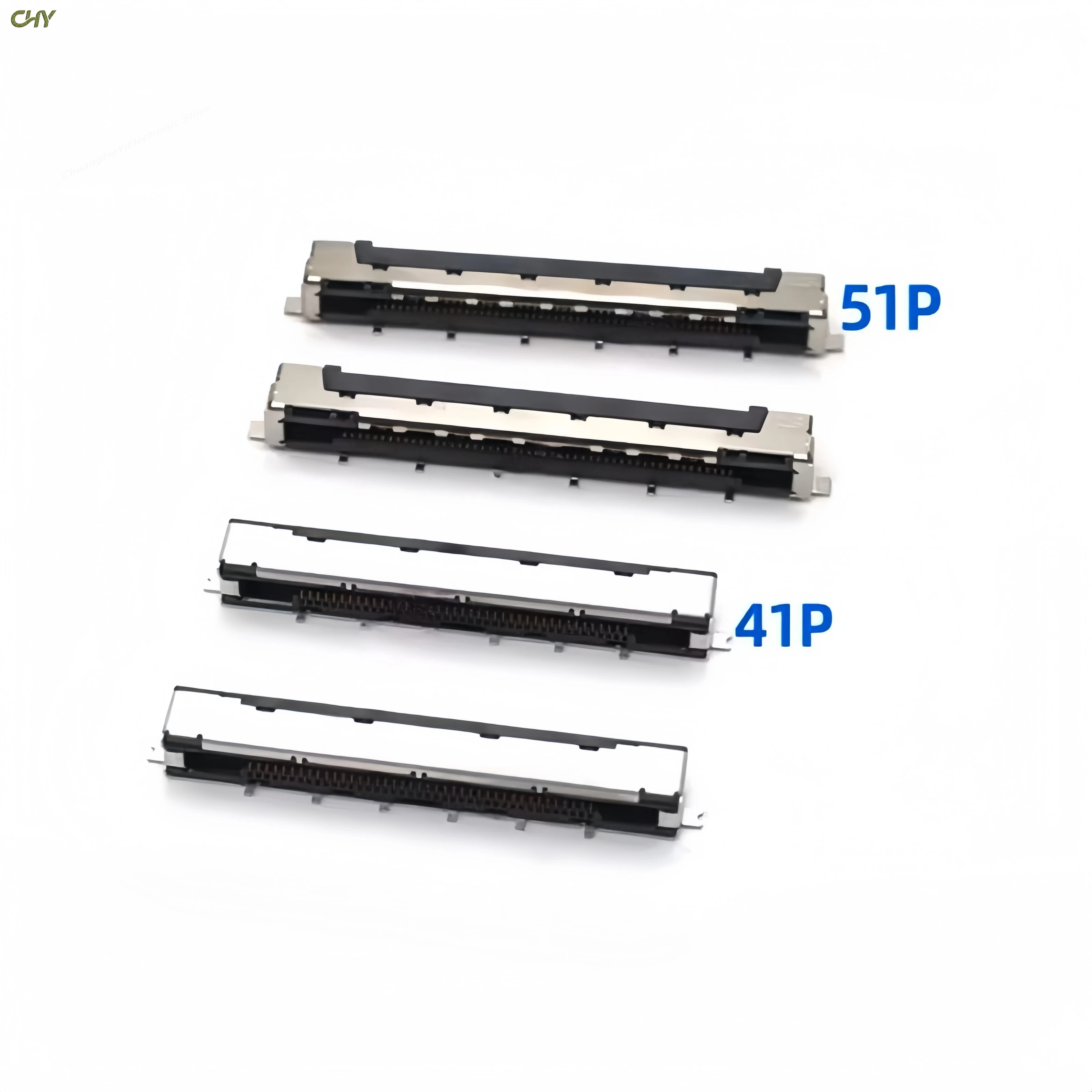 2PCS LVDS Connector 4K LCD Screen Cable Interface 41P/51P SMT Socket I-PEX Connector 0.5mm Pitch