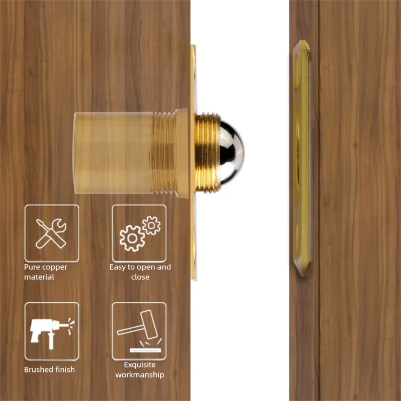 قابل للتعديل الكرة الباب المصيد الخرز قفل الأسطوانة الكرة الصيد الربيع المزالج لخزانة دولاب داخلي أبواب غرفة الحمام