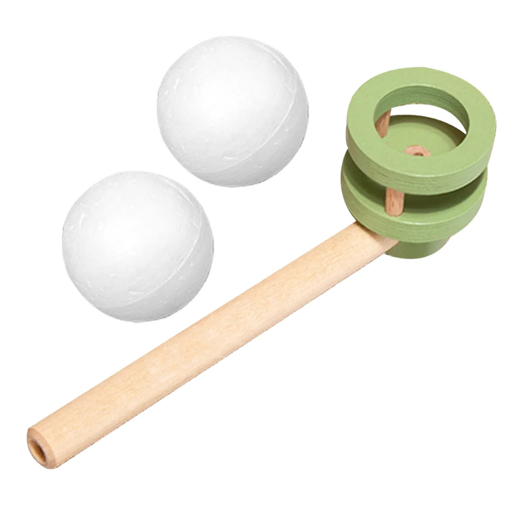 

Blow Ball Toy Small Floating Blowing Pipe Playthings Funny Kids Toys The Balls Classic for Children Game Foam Wooden Games