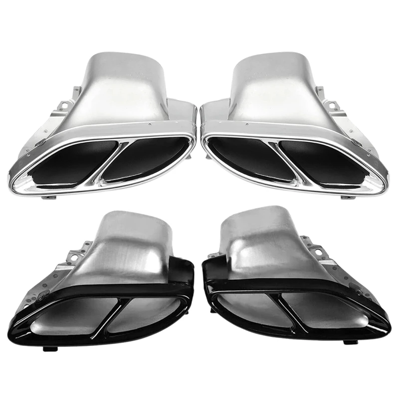 

Pair Car Rear Exhaust Muffler Pipe For Mercedes Benz W205 C-Class 2015+ Car Accessories