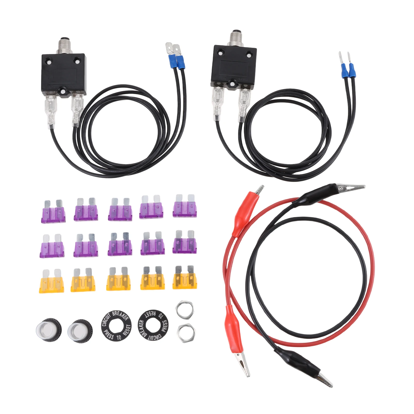 1Set Versatile 3A & 5A Resettable Fuse Popper With Blade Fuses For Heat Pumps Air Conditioner Furnace Relay Diagnostics Reliable
