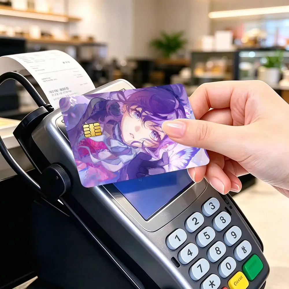 A-Asahina Mafuyu Project SEKAI  Credit Card HD Stickers Small Chip Waterproof Sticker Game Card Decal Gift