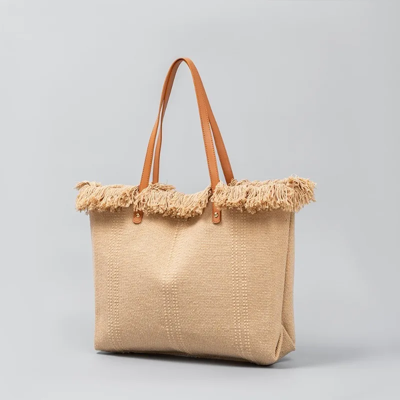 

Luxury Large Canvas Tote Bag Women New Arrival Big Capacity Casual Handbag Travel Vacation Shoulder Bag