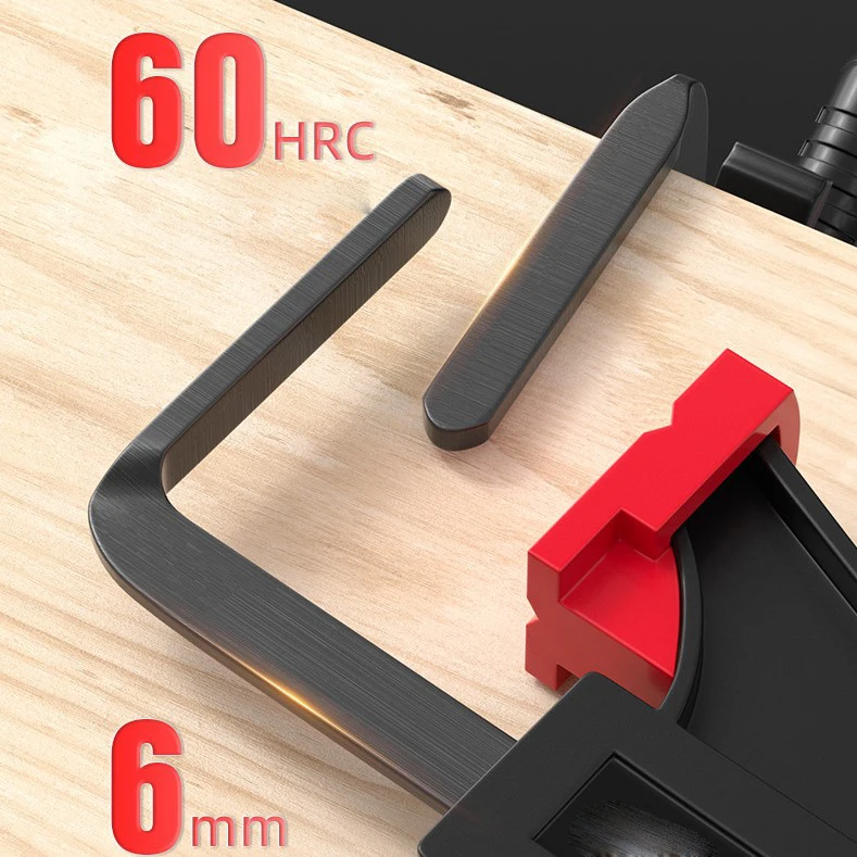 

1 шт. рельсовый зажим, универсальный зажим для тонкой пилы, рельсовый зажим F-типа, быстросъемный зажим для гусеничной пилы с более высокими деталями инструмента 90 кг