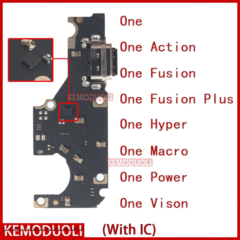 

Usb Dock Charger Connector for Motorola Moto One Action Vision Fusion Hyper Macro Power Plus Charging Board Module Flex Ports