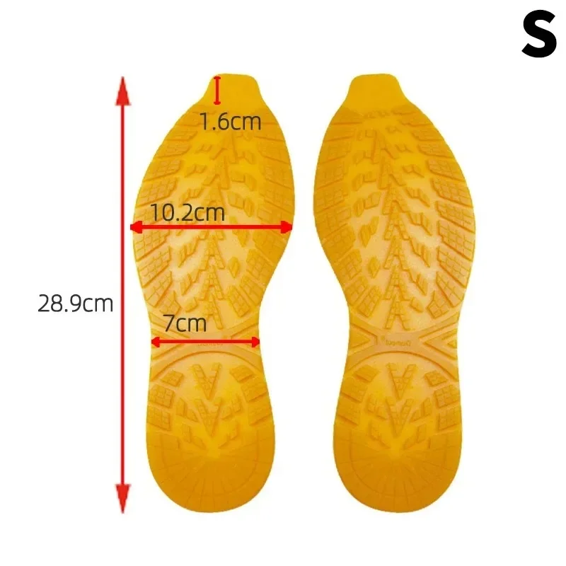 Cuttable Rubber Shoe Sole Protector Stickers Wear Resistant Replaceable Outsole Repair Pads for Sneakers Boots Footwear