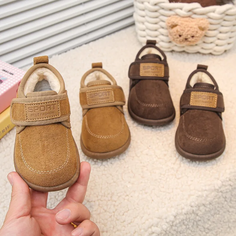 Winter Kids Snow Boots New Warm Comfort Girl Flat Simple Retro Cotton Boot Classic Daily Trend Kid Shoes Botas Infantil Menina