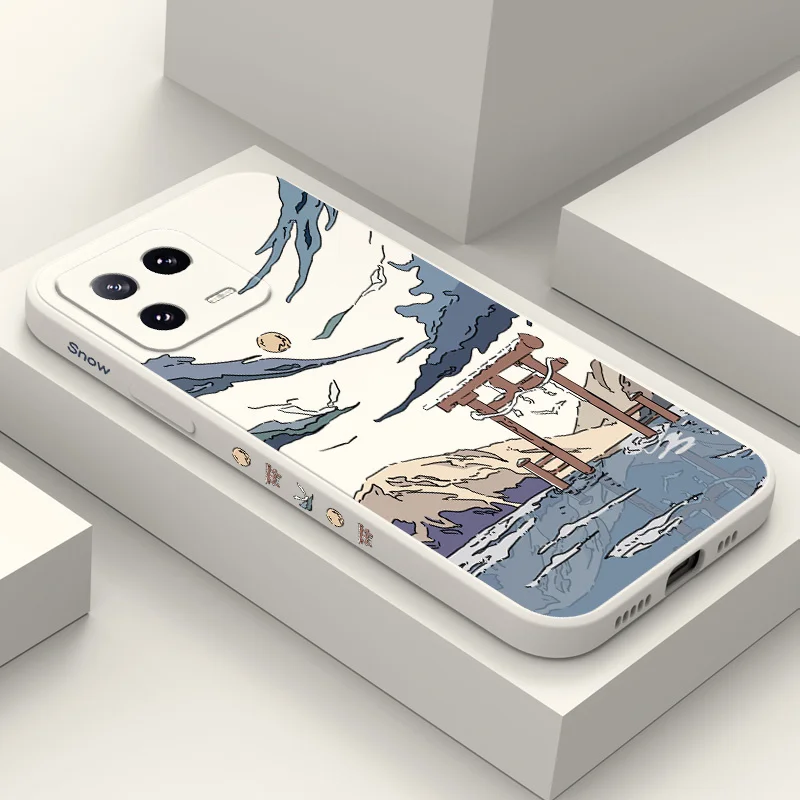 

Snowy Gate Phone Case For Xiaomi Mi 15 14 14T 13 13T 12 12X 12T 12S 11 11T 10 10T 9 9T Pro Lite Liquid Silicone Cover