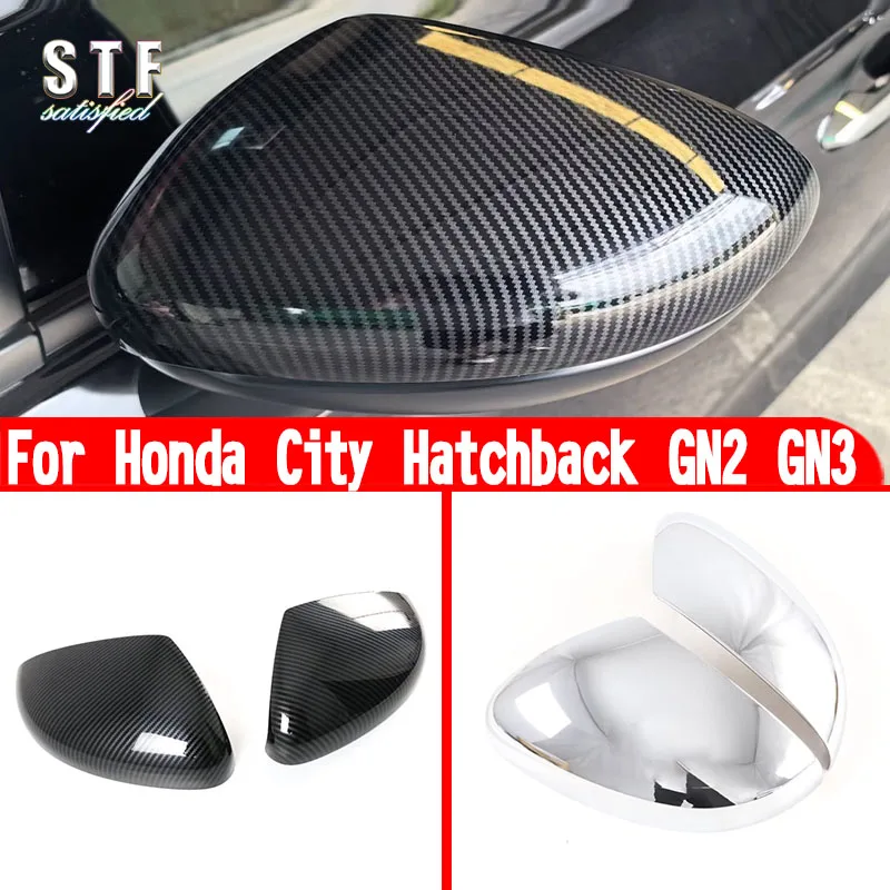 

For Honda City Hatchback GN2 GN3 2020 2021 2022 Accessories Rearview Mirror Cover Trim Molding Decoration Stickers