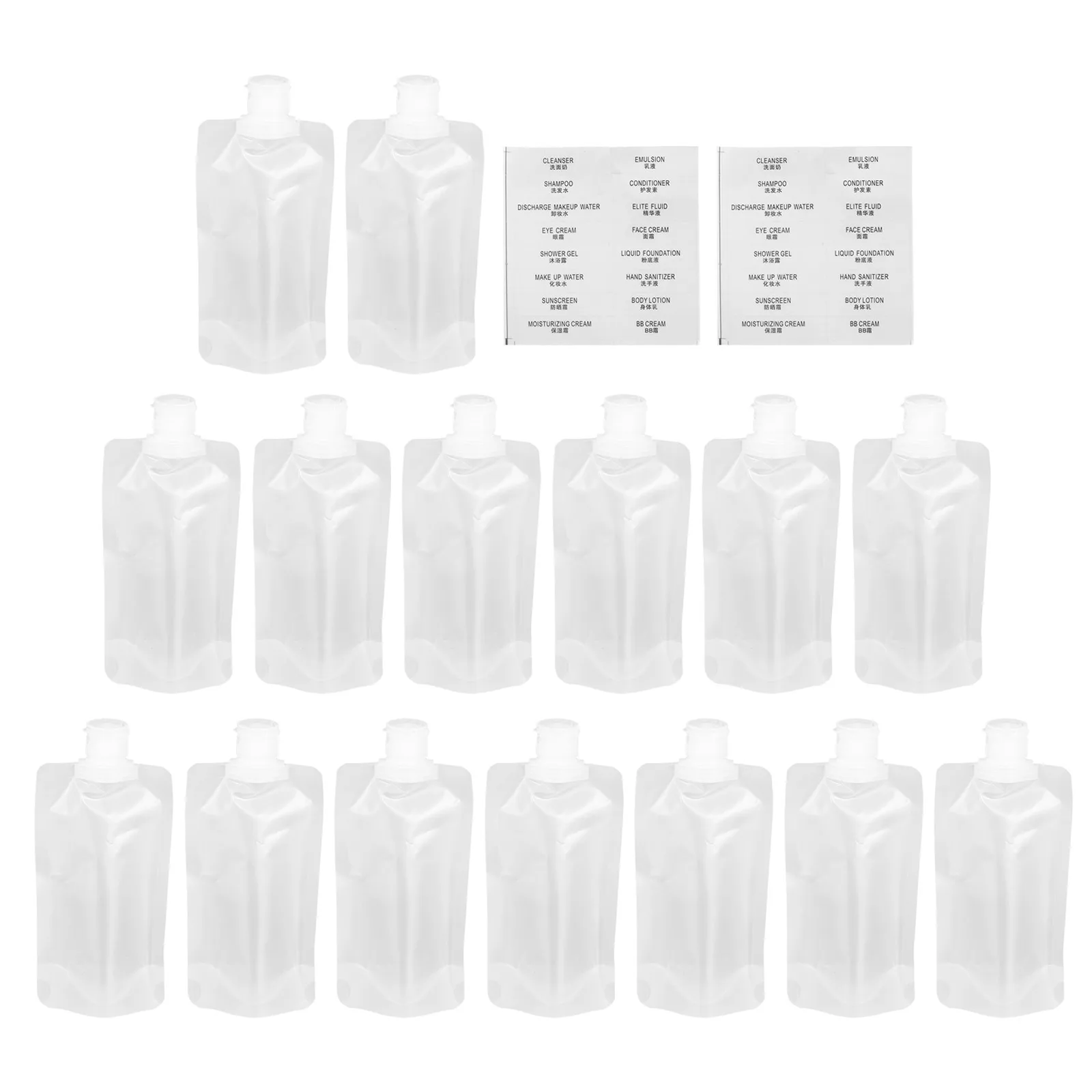 

Travel Sub-Packing Pouch Lotion Dispensing Leakproof Shampoo Bags For Creams Moisturizers Squeezable Empty Storage