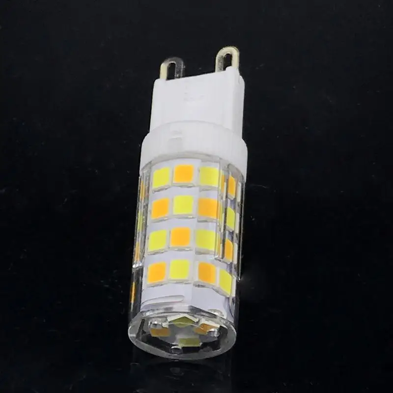 Ceramic Dimmable LED Light Source Tri-Color Changing PC Cover G4 G9 E14 7W 220V 700LM SMD2835