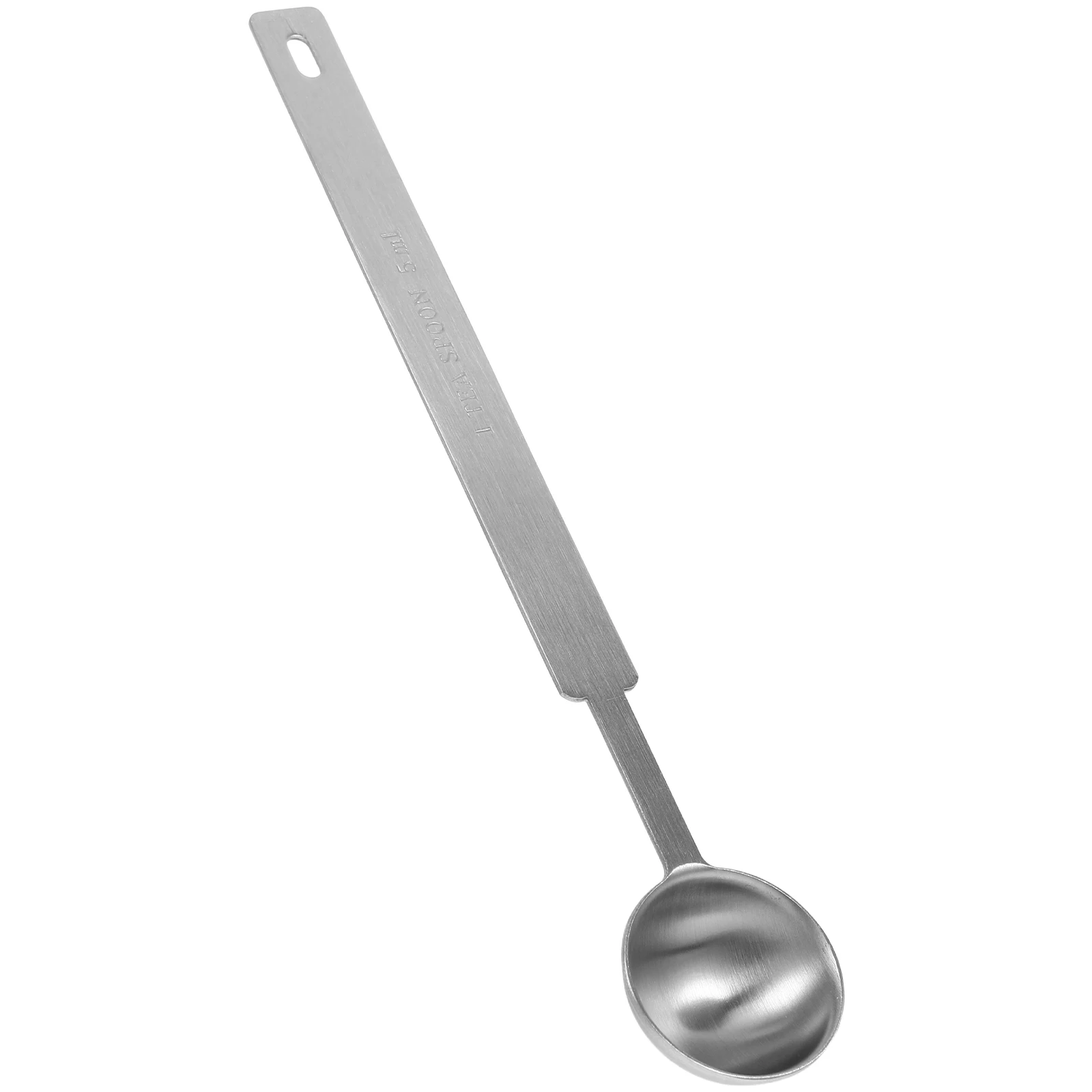 

Measuring Spoon Set 5ml Stainless Steel Square Handle Kitchen Tools Baking Measuring Spoons Food Scoop Metal Long Handle
