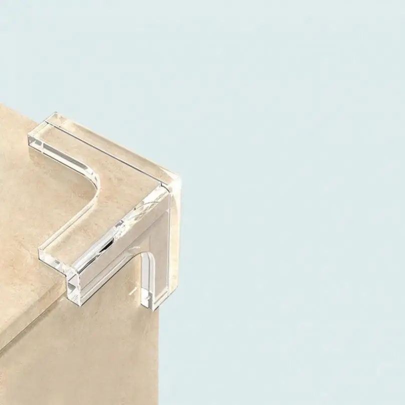 8pcs T Shape PVC Clear Corner Protectors for Desk Table Corner Edges Protector Child Baby Safety Anti Collision Protection Cover