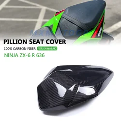 For KAWASAKI NINJA ZX-6 R 636 ZX6R 636 2024 2025 100% Carbon Fiber Pillion Seat Cover Fairing Motorcycle Accessories