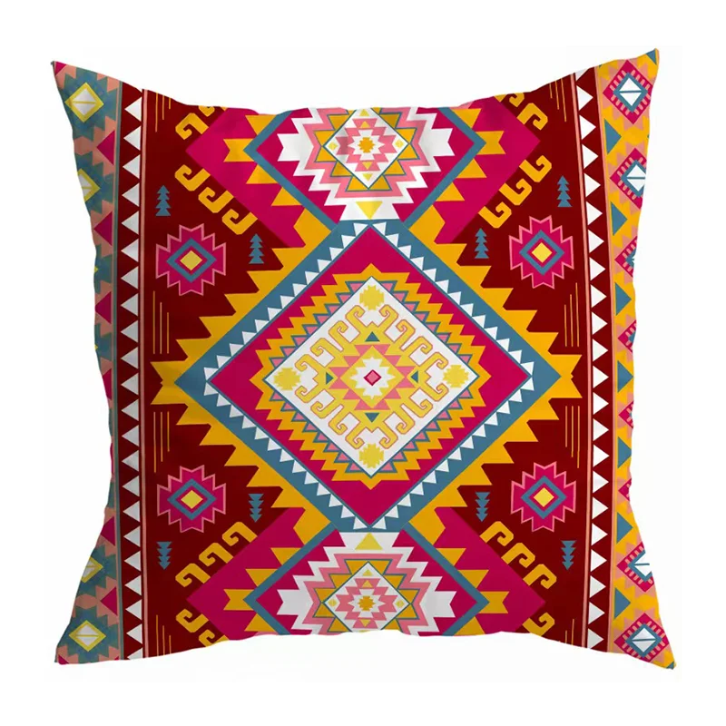 

Colorful Moroccan Ethnic Bohemian CushiorCover Geometric Home Decor Office SofaPillow Case Outdoor Camping Throw PillowCover