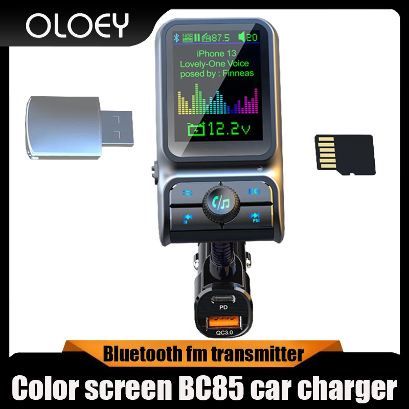 

FM Player Transmitter for Car QC3.0 Bluetooth MP3 Modulator