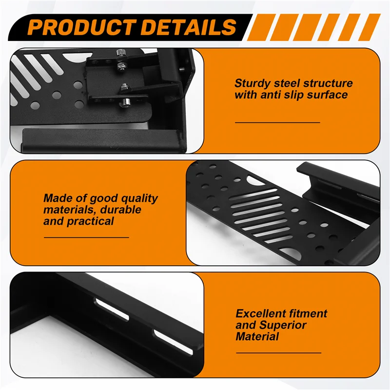 ABHY-Dead Pedal Driver Foot Rest Left Side Kick Panel For Jeep Wrangler JL JLU 2018 - 2022 Gladiator JT 2020