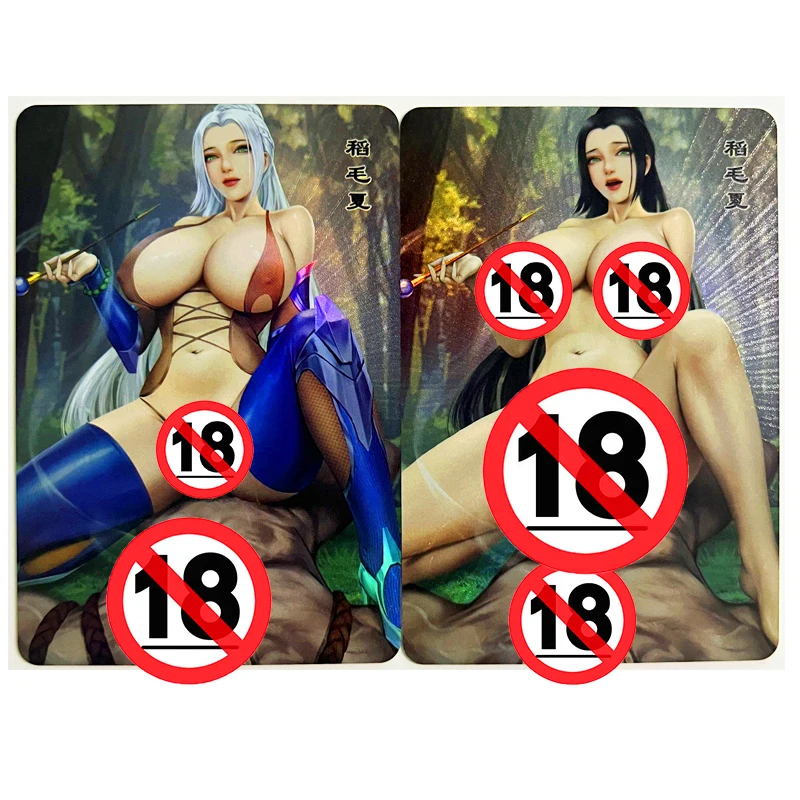 2pcs/set ACG Sexy Nude Toys Hobbies Hobby Collectibles Game Collection Anime Cards